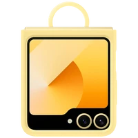 Maskica SAMSUNG Silikonska Zadnja Ohišja z Obrokom Rumena SAMSUNG Galaxy Z Flip 6 (EF