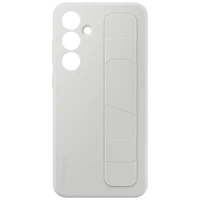 Maskica SAMSUNG Standing Grip Silikonska Zadašna Ohišja Sivo SAMSUNG Galaxy S24 FE (EF
