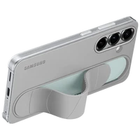 Maskica SAMSUNG Standing Grip Silikonska Zadnja Ohišje Sivo SAMSUNG Galaxy S25 (EF-GS