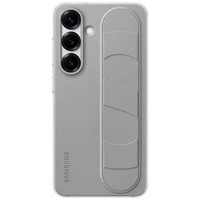 Maskica SAMSUNG Standing Grip Silikonska Zadnja Ohišje Sivo SAMSUNG Galaxy S25 (EF-GS
