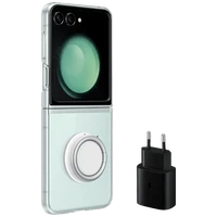 Maskica SAMSUNG Starter Pack Prosojna SAMSUNG Galaxy Z Flip 5 (EF-XF73KKTEGWW