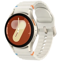 Pametni ura SAMSUNG Galaxy Watch 7 40mm Bež (Bela gumirana zapestnica) (SM-L300NZEAE