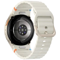 Pametni ura SAMSUNG Galaxy Watch 7 40mm Bež (Bela gumirana zapestnica) (SM-L300NZEAE