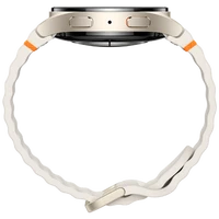 Pametni ura SAMSUNG Galaxy Watch 7 40mm Bež (Bela gumirana zapestnica) (SM-L300NZEAE